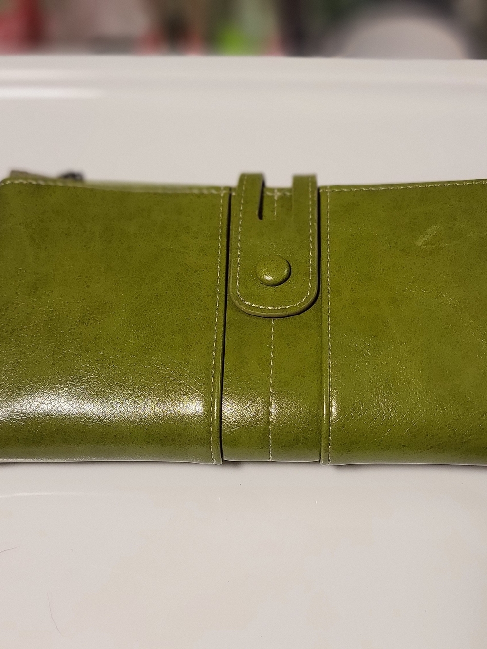 Olive Green Women's Clutch Wallet